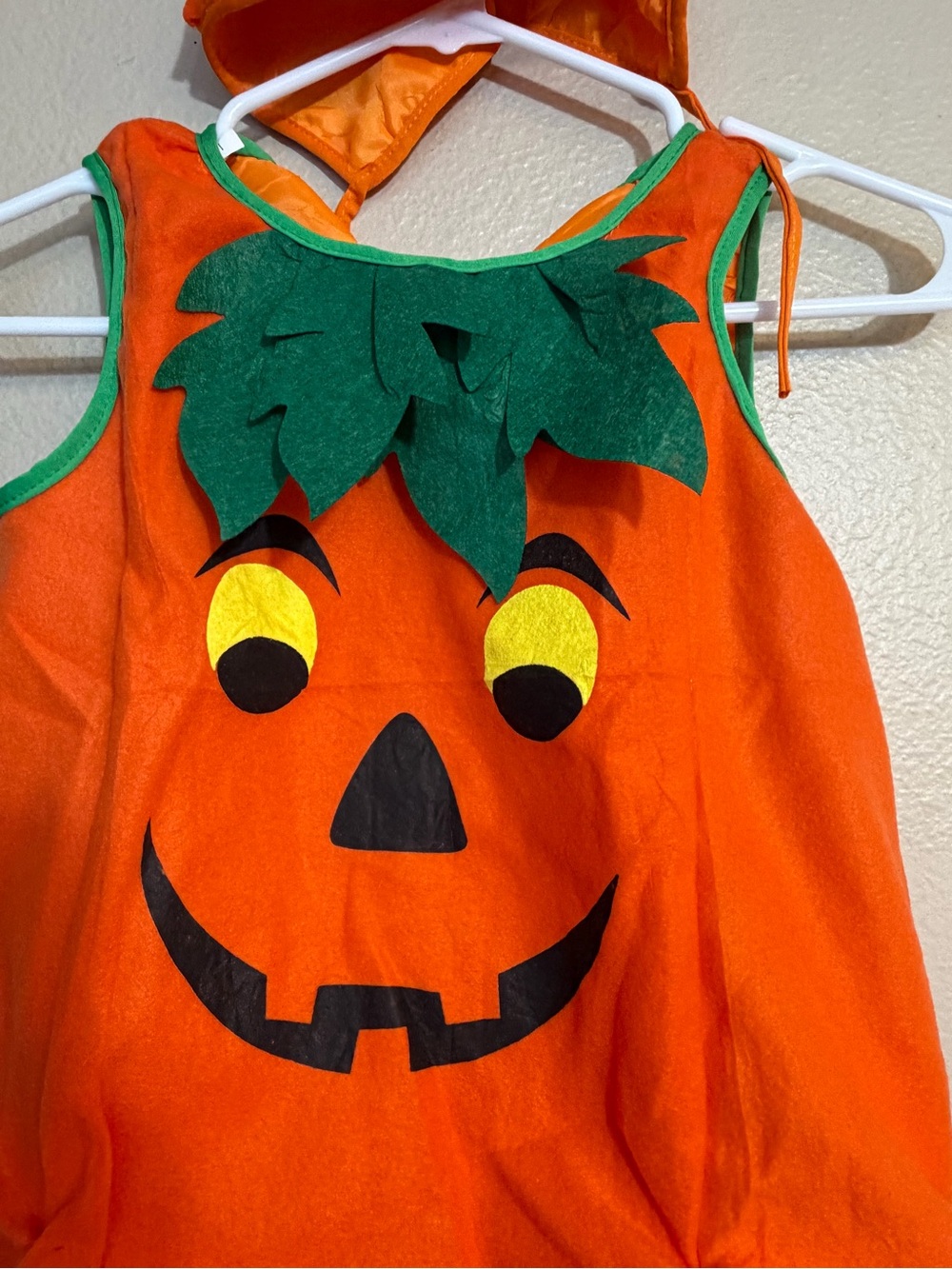 New Toddler Kids Pumpkin Costume Dress with Hat - Orange 3T-4T - Picture 2 of 5